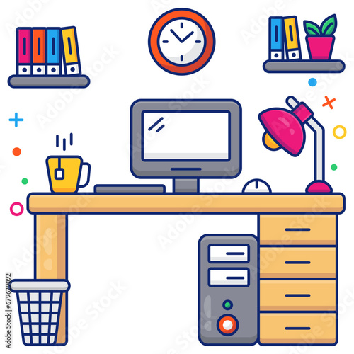 Premium download icon of workroom 

