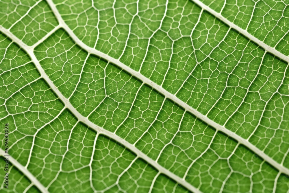 Fototapeta premium macro shot of the veins in a leaf