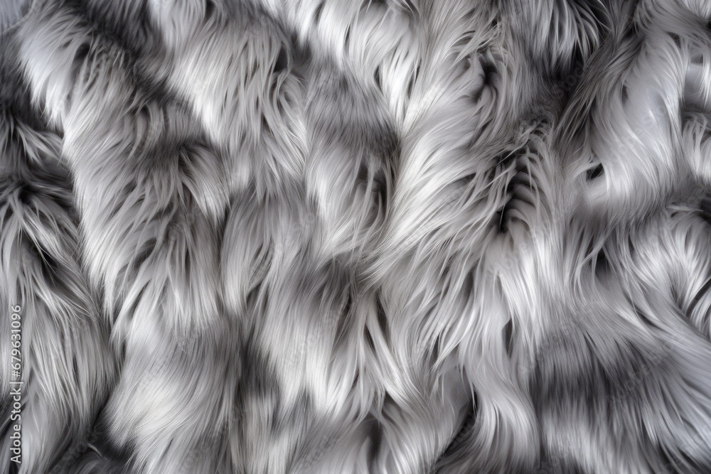 close-up of a faux fur jacket close-up of a faux fur jacket