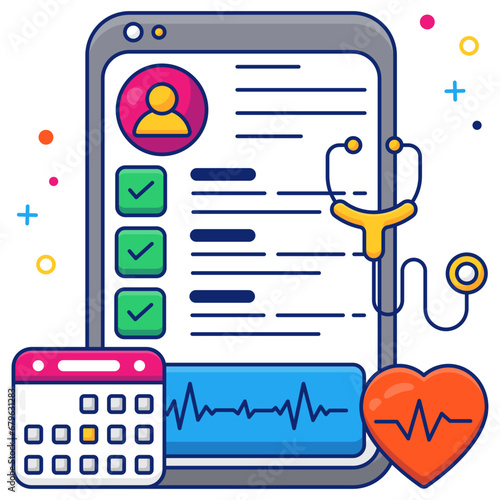 Trendy vector design of telemedicine 

