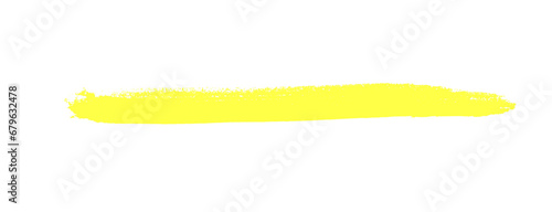 Gelbe Pinsellinie - Farbstreifen als grunge Hintergrund