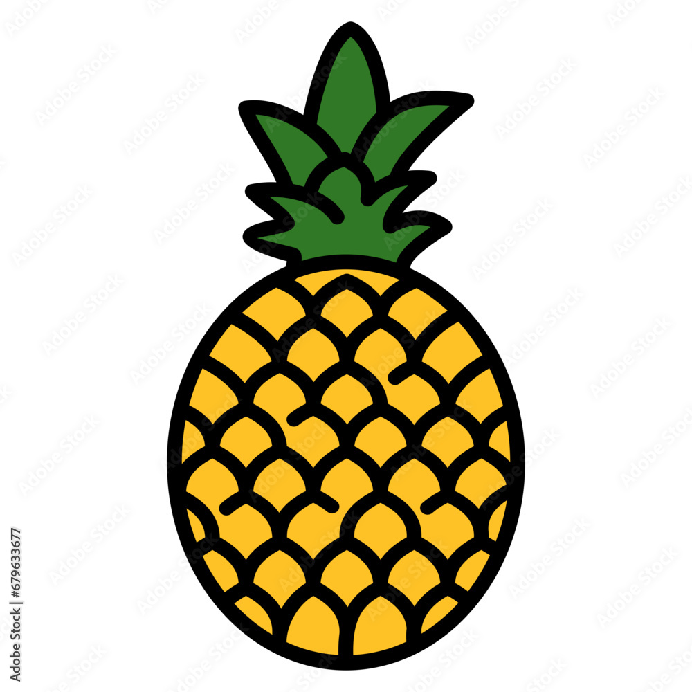 Pineapple Icon Element For Design Pineapple Icon Element For Design