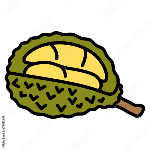 Durian Icon Element For Design photo