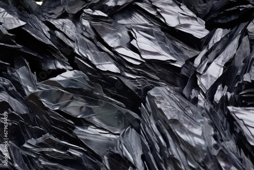 close-up of obsidian black glass rock texture © Alfazet Chronicles
