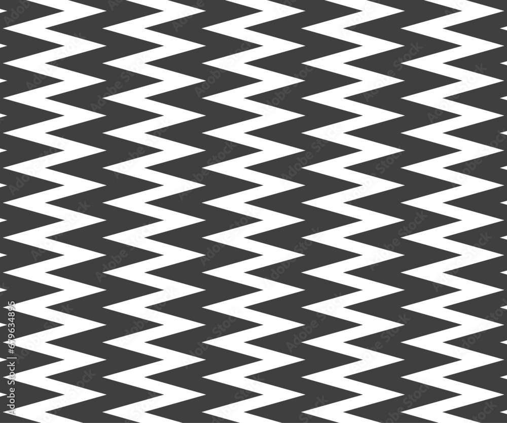 Naklejka premium Black and white zigzag chevron pattern