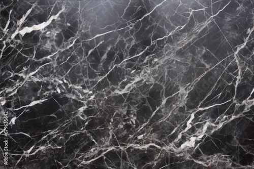 dark charcoal marble stone with stark white veins