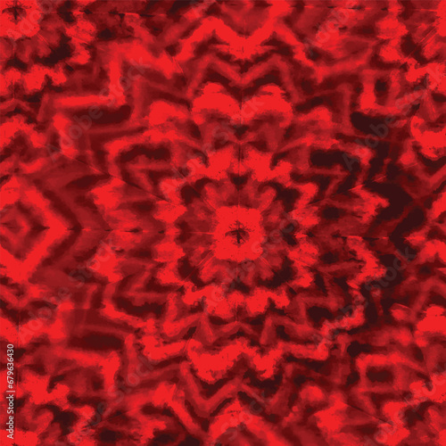 Red Mystic Texture. Spiral Rose Background Red Fire Pattern. Tiedye Grunge Print. Colorful Abstract Tie Dye. Red Vector Round. Tie Dye Hell Tiedye. Circle Acid Tie Dye. Red Horror Tie Dye Swirl.