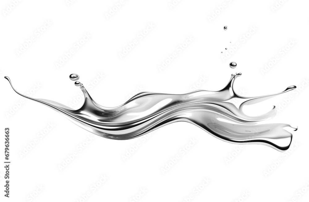 custom made wallpaper toronto digitalSilver metal horizontal splash isolated