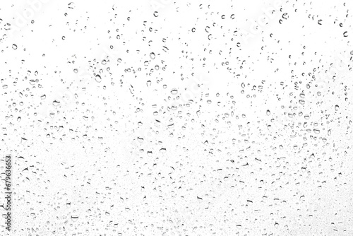 Wassertropfen Regentropfen regnerischer Nebel kleine Tröpfchen Tropfen auf transparentem durchsichtigem Hintergrund. photo