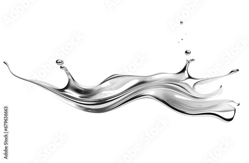 Wallpaper Mural Silver metal horizontal splash isolated Torontodigital.ca