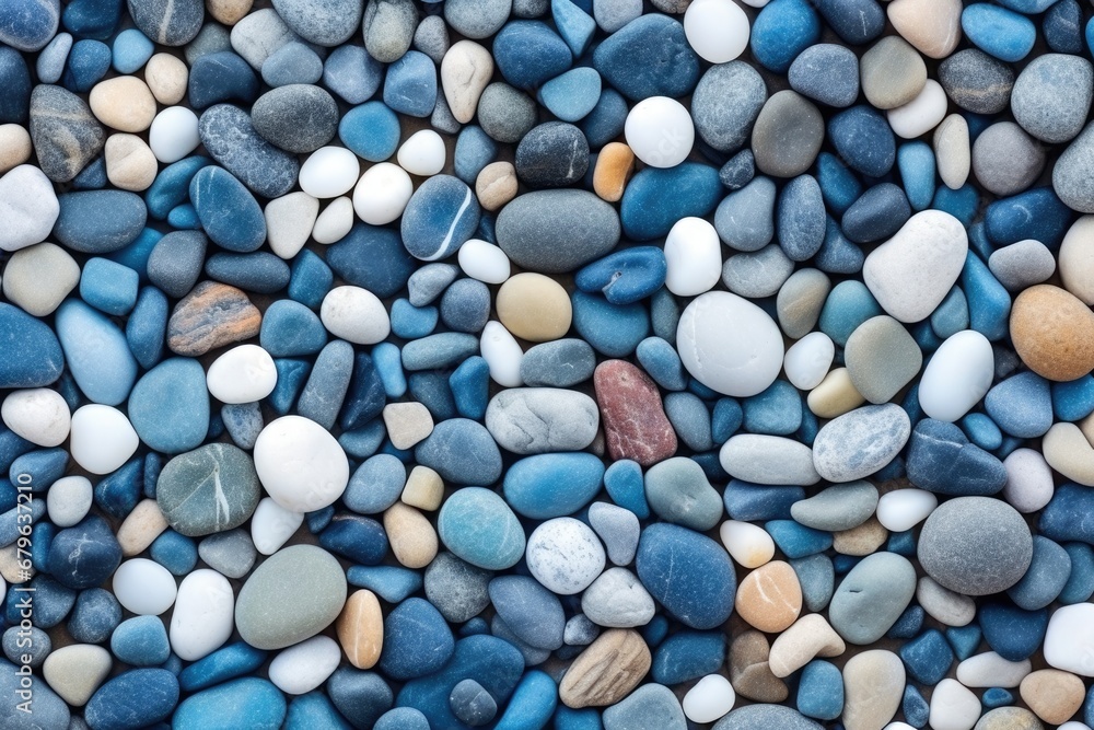 pebbles in different shades of blue pebbles in different shades of blue