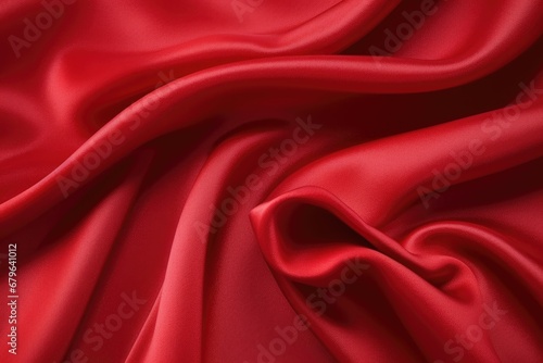 red silk fabric on a smooth surface