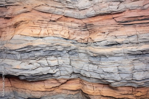layered sandstone wall texture