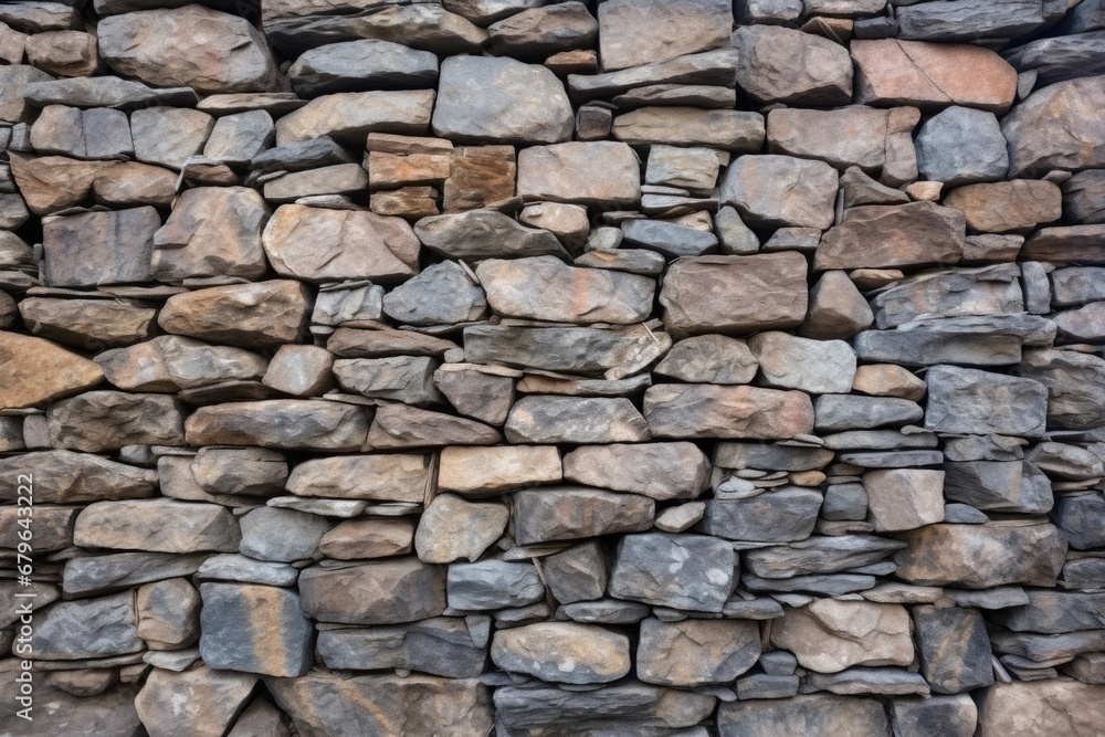 Fototapeta premium close up of smooth stone wall