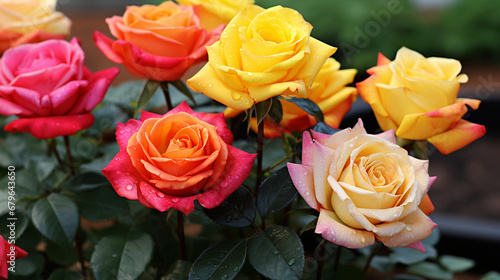 Wallpaper Mural yellow roses Torontodigital.ca