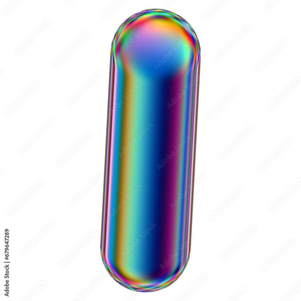 Iridescent geometric 3D shape isolated on a transparent background. Trendy abstract holographic design element. Iridescent geometric 3D shape isolated on a transparent background. Trendy abstract holographic design element.
