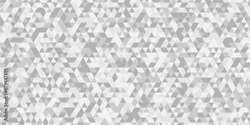 Geometric abstract background vector seamless technology gray and white wall background. Abstract geometric pattern gray Polygon Mosaic triangle Background, business and corporate background.