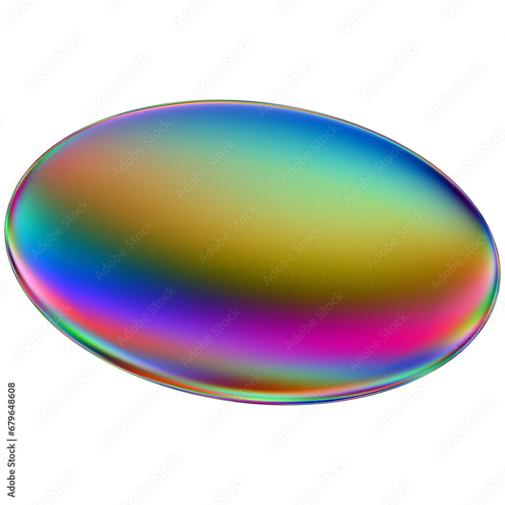 Iridescent geometric 3D shape isolated on a transparent background. Trendy abstract holographic design element. Iridescent geometric 3D shape isolated on a transparent background. Trendy abstract holographic design element.