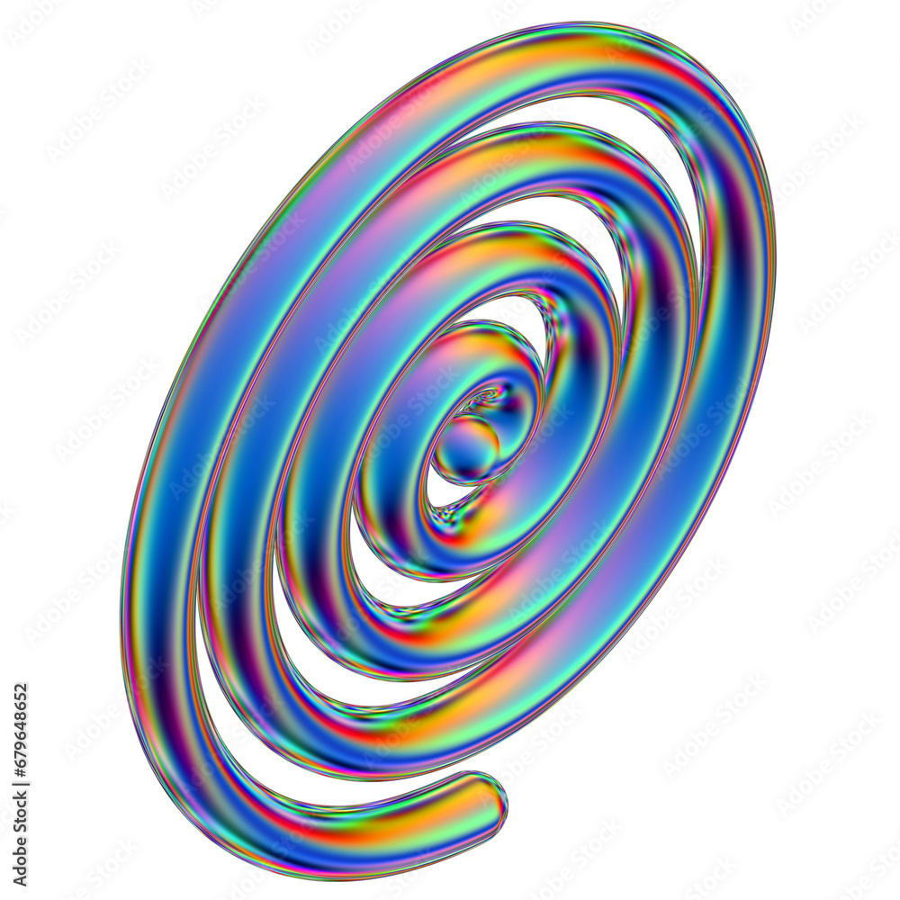 Iridescent geometric 3D shape isolated on a transparent background. Trendy abstract holographic design element. Iridescent geometric 3D shape isolated on a transparent background. Trendy abstract holographic design element.