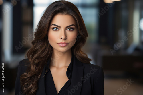 Wallpaper Mural Generative AI picture portrait of amazing gorgeous office worker young woman Torontodigital.ca