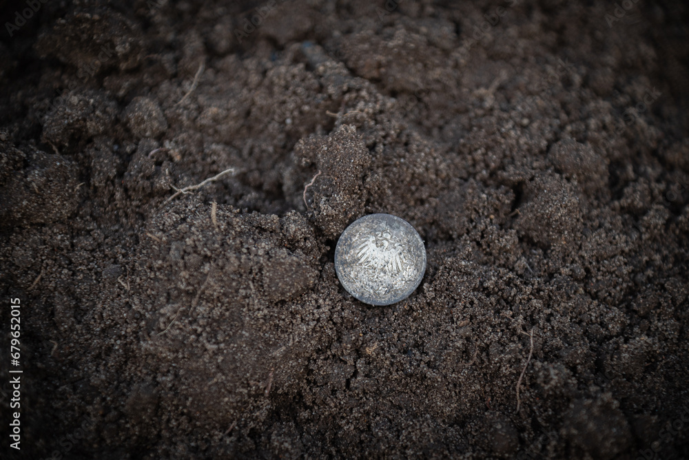 Silver coin 1/2 mark Prussia