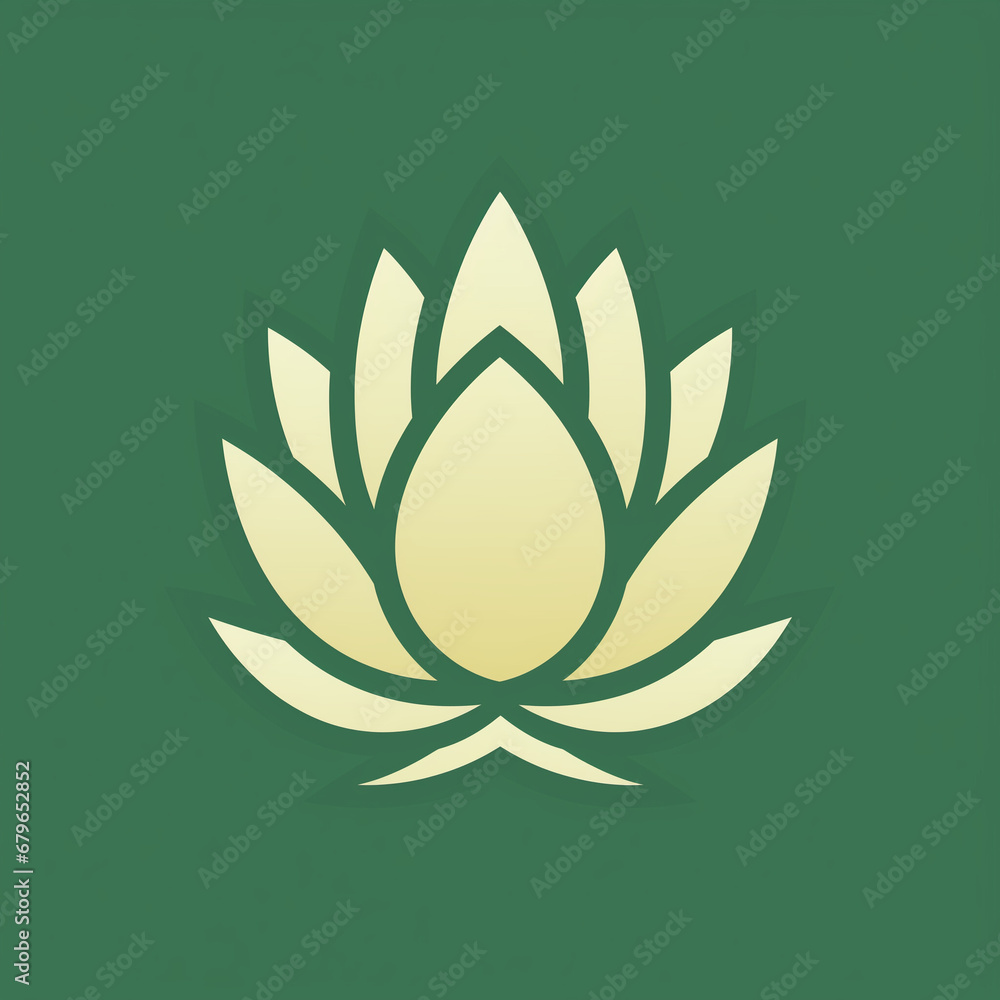 A simple graphic of a green artichoke. Flat clean cartoon 2D illustration style A simple graphic of a green artichoke. Flat clean cartoon 2D illustration style