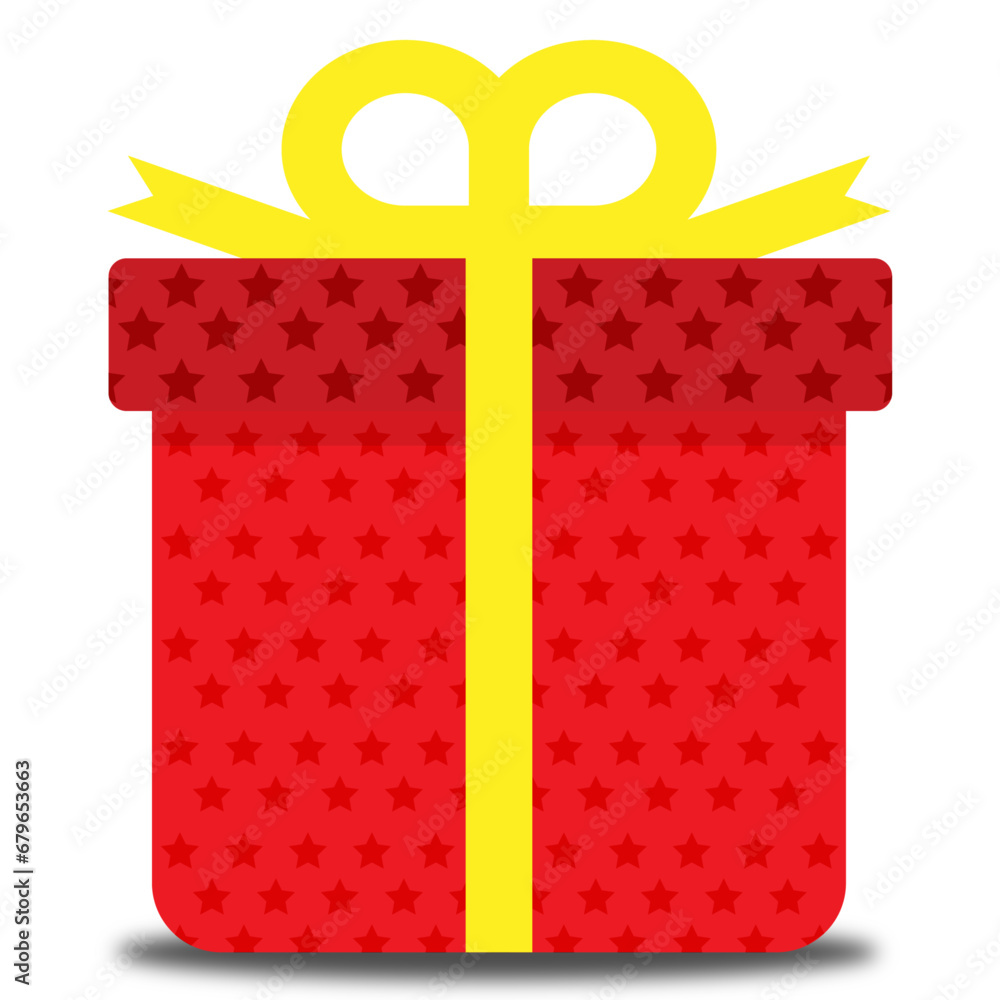 Illustration of Christmas Gift Box Illustration of Christmas Gift Box