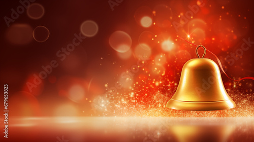 Christmas Bell, beautiful Christmas background, copy space