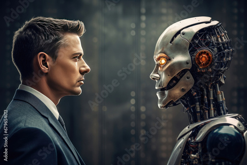 confrontation between human and artificial intelligence in the future
