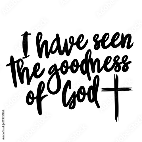 Fotografie I have seen the goodness of god christ jesus