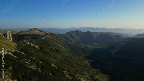 Col de la Bataille, Ombleze. In the Vercors mountains in France photo