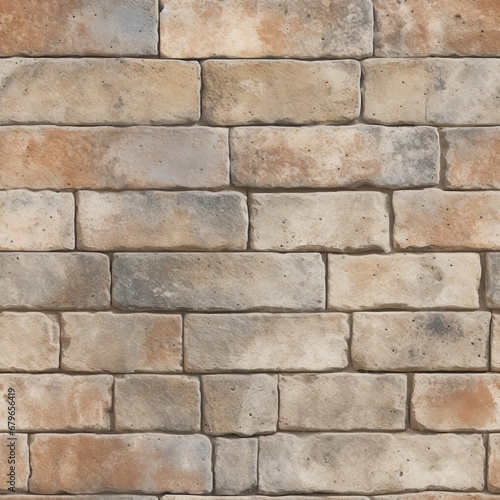seamless pattern of tile brick mortar background texture