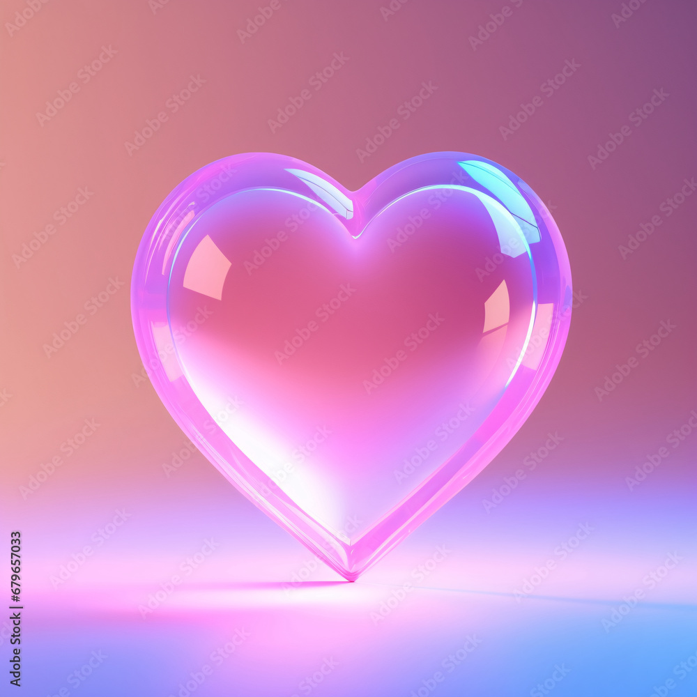 Thanksgiving heart 3D element, Valentine's Day love concept illustration