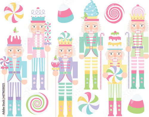 Candy Nutcracker, Christmas, Winter Wonderland