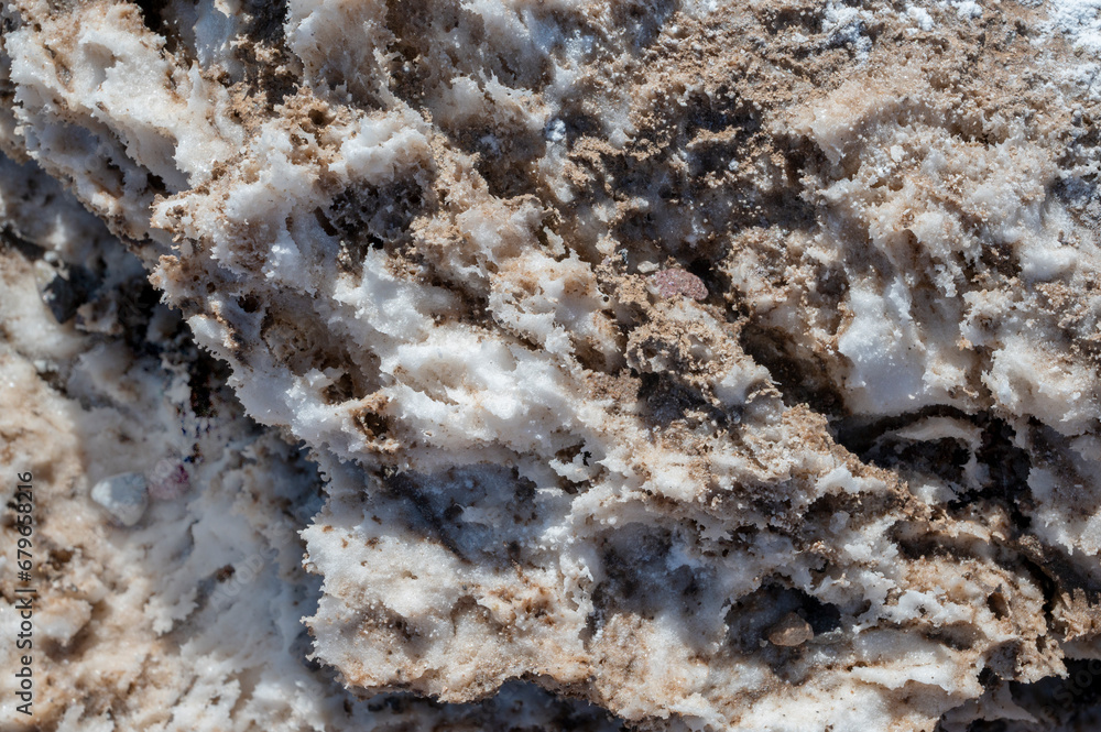 Close up view of Devil's Golf Course, large salt pan located in the death valley national park, california, usa Close up view of Devil's Golf Course, large salt pan located in the death valley national park, california, usa