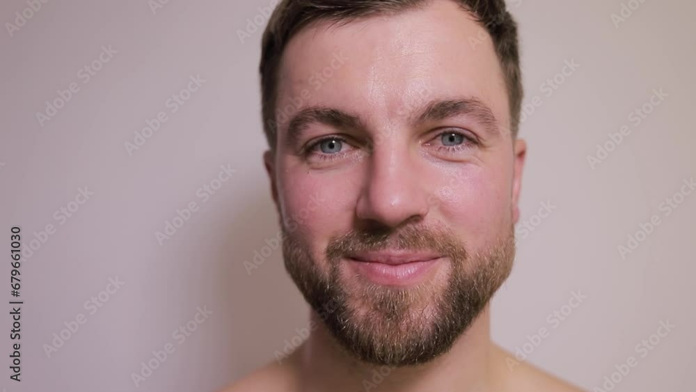 Portrait of a smiling Caucasian man. Close up Portrait of a smiling Caucasian man. Close up