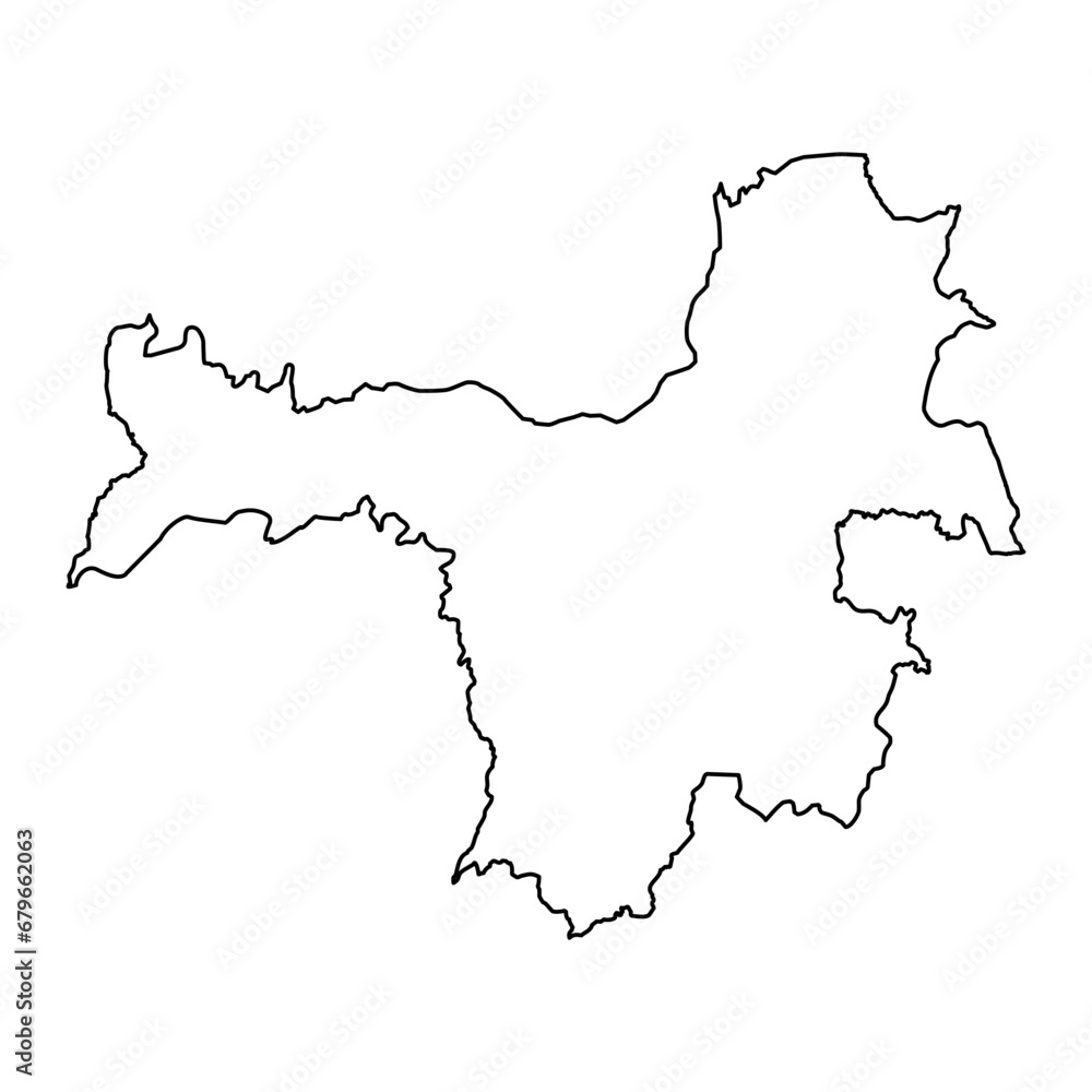 Nzerekore region map, administrative division of Guinea. Vector illustration. Nzerekore region map, administrative division of Guinea. Vector illustration.