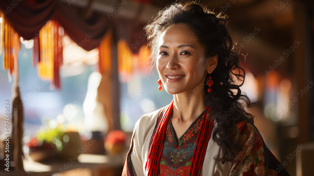 Asian woman in her sixties