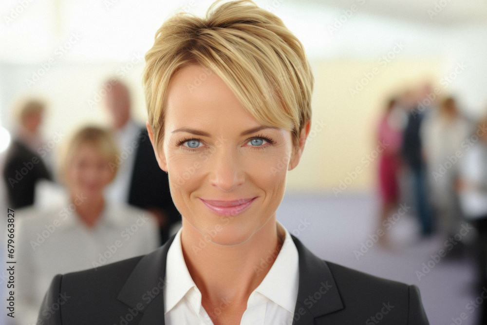 Portrait of a businesswoman in the office. Portrait of a businesswoman in the office.