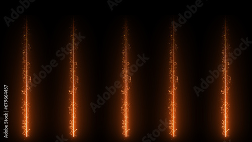 Light particle trails rainfall. Energy light colorful beams falling motion graphic.Modern colorful ceremony award show wallpaper background.