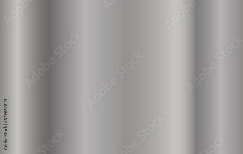 Metal silver gradient. Gray shiny aluminum shapes. Vector chrome plate button