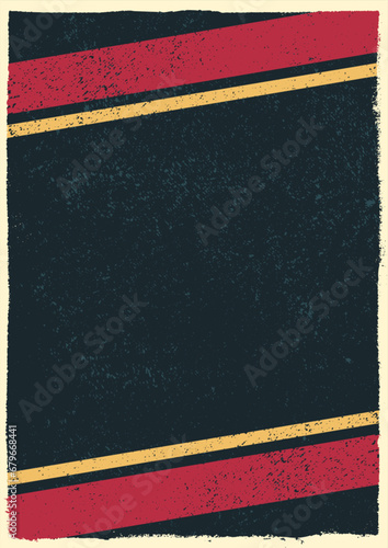 Minimalistic gloomy poster colorful design
