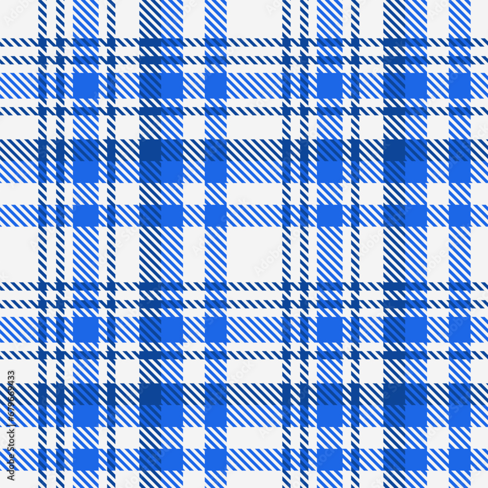 Tartan White Blue Plaid Pattern Seamless. Checkered fabric texture for flannel shirt, skirt, blanket
Tartan White Blue Plaid Pattern Seamless. Checkered fabric texture for flannel shirt, skirt, blanket