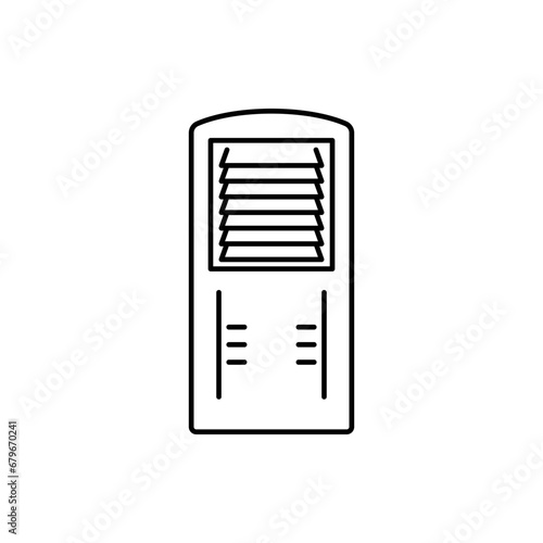 Floor air conditioner icon. Vector sign in simple style isolated on white background.