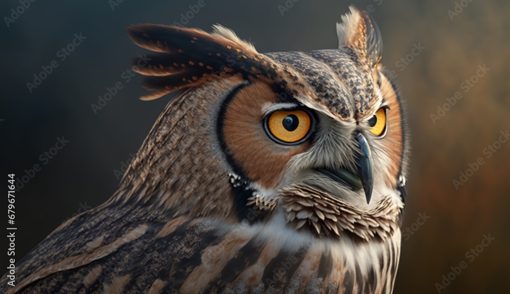 Great horned owl realistic impressive beautiful image Ai generated image Great horned owl realistic impressive beautiful image Ai generated image