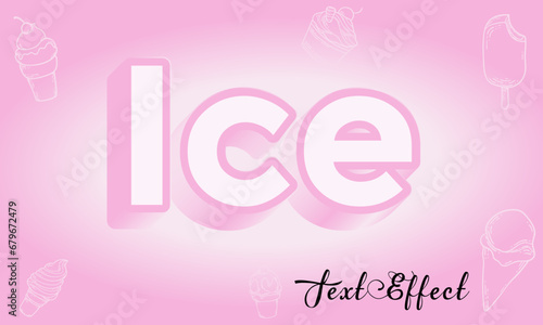 Editable text effect design.
