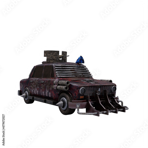 Fotografie vintage apocalyptic car