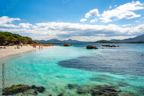 Beautiful beach in sardinia, costa smeralda