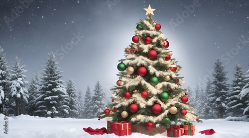 christmas tree and gifts © Logo