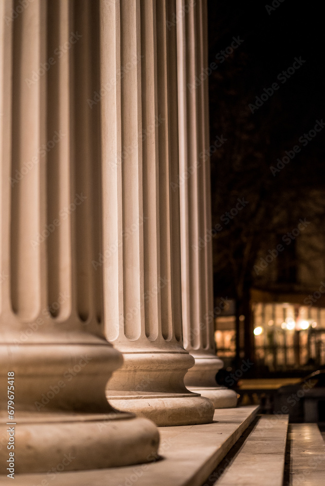 Giant columns stand proudly, a symbol of architectural grandeur, evoking a sense of strength and timelessness Giant columns stand proudly, a symbol of architectural grandeur, evoking a sense of strength and timelessness